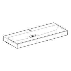 Geberit ONE Waschtisch Abgang horizontal, B 120cm, Tiefe 48cm, Hahnloch mittig, ohne... GEBERIT-505048001 4025410593993 (Abb. 1)