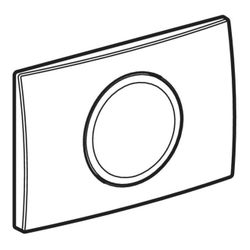 Geberit Delta 15 Drückerplatte für Spül-Stopp-Spülung, Mattverchromt... GEBERIT-115120465 4025410652850 (Abb. 1)