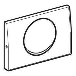 Geberit Delta 10 Drückerplatte für Spül-Stopp-Spülung, verschraubbar... GEBERIT-115101005 4025410652768 (Abb. 1)