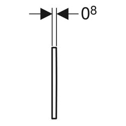Geberit Typ 20 (Typ 30) Abdeckplatte zu Urinalsteuerung Infrarot verchromt... GEBERIT-243271KN1 4025416521884 (Abb. 1)