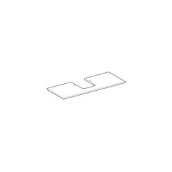 Geberit ONE Waschtischplatte Ausschnitt mittig Steinzeug für Aufsatzwaschtisch Schal... GEBERIT-505105001 4025410630919 (Abb. 1)