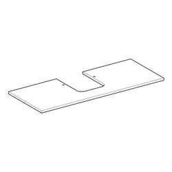 Geberit ONE Waschtischplatte Ausschnitt mittig Steinzeug für Aufsatzwaschtisch Schal... GEBERIT-505105001 4025410630919 (Abb. 1)