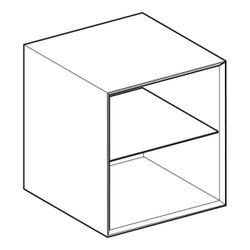 Geberit ONE Seitenelement 60x3x47cm, Mattschwarz... GEBERIT-505079008 4025410646569 (Abb. 1)