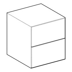 Geberit ONE Seitenschrank 2 Schubladen, 45x49,2x47cm, Lava matt... GEBERIT-505077003 4025410630414 (Abb. 1)