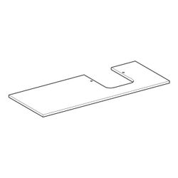 Geberit ONE Waschtischplatte Ausschnitt rechts Steinzeug für Aufsatzwaschtisch Schal... GEBERIT-505145001 4025410631213 (Abb. 1)
