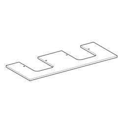 Geberit ONE Waschtischplatte Ausschnitt 2-fach Steinzeug für Aufsatzwaschtisch Schal... GEBERIT-505175002 4025410631329 (Abb. 1)