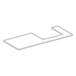 Geberit ONE Waschtischplatte Ausschnitt rechts, Steinzeug, für Aufsatzwaschtisch, 12... GEBERIT-505155001 4025410631275 (Abb. 1)