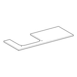 Geberit ONE Waschtischplatte Ausschnitt links, Steinzeug, für Aufsatzwaschtisch, 120... GEBERIT-505135002 4025410631169 (Abb. 1)
