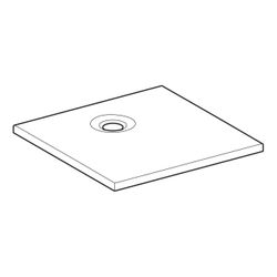 Geberit Nemea quadratische Duschwanne 80x80x3,5cm, Mattweiß... GEBERIT-550590001 4025410627148 (Abb. 1)
