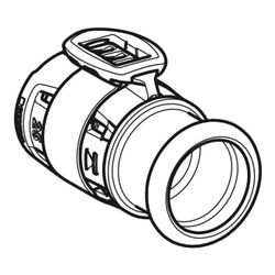 Geberit FlowFit Übergang auf Mapress, mit Pressmuffe, d 16mm, d1 15mm, Edelstahl 1.4... GEBERIT-620332001 4025410629999 (Abb. 1)