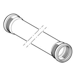 Geberit Silent-Pro Rohr mit zwei Muffen Außendurchmesser 90mm, Länge 300cm... GEBERIT-393414141 4025416451013 (Abb. 1)