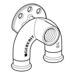Geberit Mapress Kupfer Doppelanschlusswinkel 90 Grad, d 15mm, Rp 1/2″, d1 15mm, L1 5cm, ... GEBERIT-63462 4024723634621 (Abb. 1)