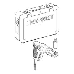 Geberit EFP 203 Pressgerät Typ 2, im Koffer, 230V/50-60 Hz, Steckertyp CEE 7/17, Lei... GEBERIT-691113P21 4025416582397 (Abb. 1)