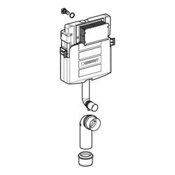 Geberit Sigma Unterputzspülkasten 12cm, 6 oder 3 Liter, mit Betätigung von vorne... GEBERIT-109301005 4025416753391 (Abb. 1)