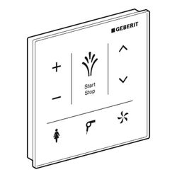 Geberit Wandbedienpanel für Geberit AquaClean, Weiß/Glas... GEBERIT-147038SI1 4025416817031 (Abb. 1)