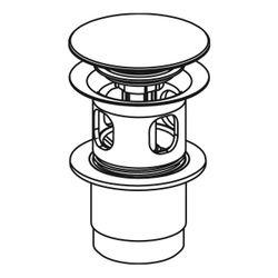 Geberit Ablaufventil mit Druckbetätigung, Hochglanz verchromt... GEBERIT-152076211 4025410698629 (Abb. 1)