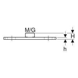 Geberit Grundplatte rechteckig, Zweiloch, mit Gewindemuffe G 1/2" M10... GEBERIT-362851261 4025416062059 (Abb. 1)
