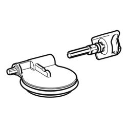 Geberit Ventilklappe, Dichtung, Ventilachse für ONE Waschtisch mit horizontalem Abga... GEBERIT-245603001 4025410707123 (Abb. 1)