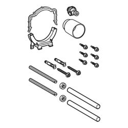 Geberit Montagezubehör für Geberit Duofix Element für Wand-WC, mit Delta Unterputzsp... GEBERIT-242272001 4025416713432 (Abb. 1)