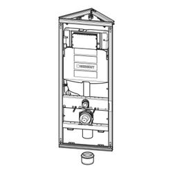 Geberit GIS Element für Wand-WC 114cm, Sigma Unterputzspülkasten 12cm, Ecklösung... GEBERIT-461303005 4025416746515 (Abb. 1)
