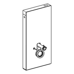 Geberit Monolith Plus Sanitärmodul für Wand-WC 101cm, Frontverkleidung Glas Schwarz,... GEBERIT-131222SJ7 4025410763099 (Abb. 1)