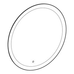 Geberit Option Round Lichtspiegel mit direkter und indirekter Beleuchtung 75x75cm, D... GEBERIT-502798001 4025410060136 (Abb. 1)