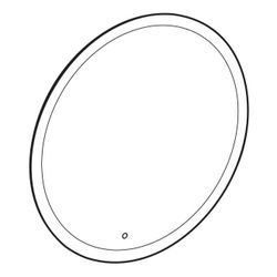 Geberit Option Round Lichtspiegel mit direkter und indirekter Beleuchtung 60x60cm, D... GEBERIT-502797001 4025410060129 (Abb. 1)