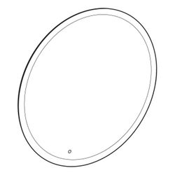 Geberit Option Round Lichtspiegel mit direkter und indirekter Beleuchtung 90x90cm, D... GEBERIT-502799001 4025410060143 (Abb. 1)