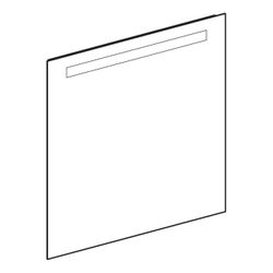 Geberit Option Basic Square Lichtspiegel Beleuchtung oben, 70x70x3cm, Aluminium elox... GEBERIT-502806001 4025410060730 (Abb. 1)