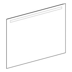 Geberit Option Basic Square Lichtspiegel Beleuchtung oben, 120x90x3cm, Aluminium elo... GEBERIT-502815001 4025410060280 (Abb. 1)