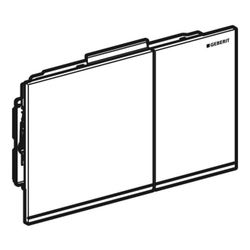 Geberit Sigma 60 Drückerplatte, 2-Mengen-Spülung Schwarz, verspiegelt, Hochglanz ver... GEBERIT-243415SJ1 4025416830641 (Abb. 1)