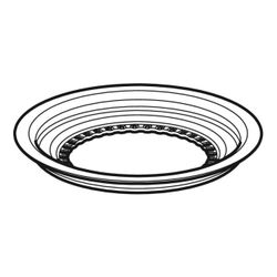 Geberit Klemmring für Duschbodenablauf für Bodenbeläge aus PVC... GEBERIT-244475001 4025410743343 (Abb. 1)