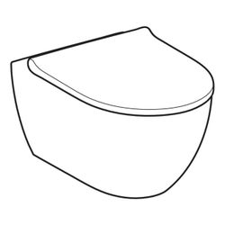 Geberit Acanto Wand-WC-Set Tiefspüler geschlossenes Keramikdesign TurboFlush Weiß, W... GEBERIT-502774001 4025410066831 (Abb. 1)
