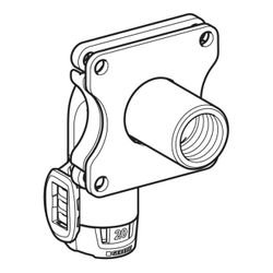 Geberit FlowFit Bogenwanddurchführung 90 Grad d 20mm, Rp 1/2″... GEBERIT-620804001 4025410705839 (Abb. 1)