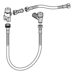 Geberit Wasseranschlussset unten zu Monolith Sanitärmodul, für WC, Höhe 101cm... GEBERIT-131013001 4025416831730 (Abb. 1)