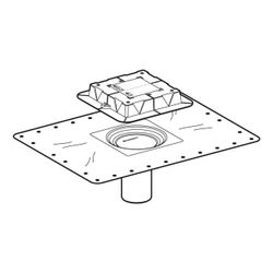 Geberit Flansch für Bodenablauf, mit Bauschutzdeckel, 243552001... GEBERIT-243552001 4025416544036 (Abb. 1)