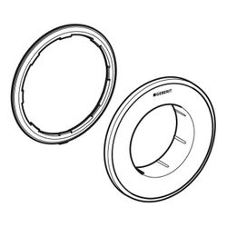 Geberit Typ 10 Rosette für Fernbetätigung Round, UP-Drücker, Schwarz/Mattschwarz... GEBERIT-242963DW1 4025410743381 (Abb. 1)