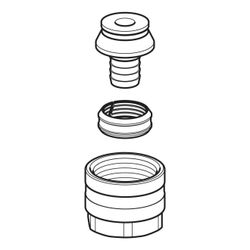 Geberit Mepla Anschlussverschraubung für Eurokonus CW617N, d 16mm, G 3/4″, vernickel... GEBERIT-641534222 4025416190417 (Abb. 1)