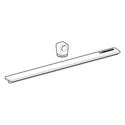 Geberit Duschrinne Abdeckung für CleanLine50, Schwarzchrom gebürstet, 245637QC1... GEBERIT-245637QC1 4025410760395 (Abb. 1)