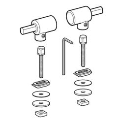 Geberit Set Scharniere für WC-Sitz, 598117000... GEBERIT-598117000 4022009337211 (Abb. 1)