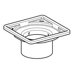 Geberit Aufsatz mit Rostträger, für Bodenablauf 8x8cm LängexBreite 8x8cm... GEBERIT-243121001 4025416415473 (Abb. 1)