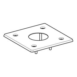 Geberit Flanschplatte für Bodendrücker für pneumatische Spülauslösungen... GEBERIT-240088001 4025416035695 (Abb. 1)