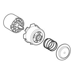 Geberit Umbauset für Faltenbalgeinheit für Drücker pneumatisch... GEBERIT-240794001 4025416563372 (Abb. 1)