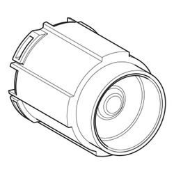 Geberit Faltenbalgeinheit für Drücker pneumatisch... GEBERIT-261642001 4025416519256 (Abb. 1)