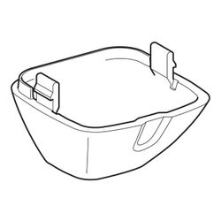Geberit Abdeckgehäuse Mattverchromt, aus Zinkdruckguss... GEBERIT-240895461 4025416281474 (Abb. 1)