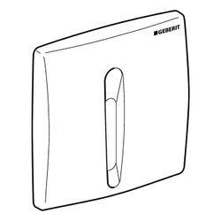 Geberit Abdeckplatte aus Kunststoff, Mattverchromt... GEBERIT-240966461 4025416482659 (Abb. 1)