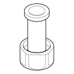 Geberit Kunststoff-Nippel mit Überwurfmutter... GEBERIT-243007001 4025416050889 (Abb. 1)