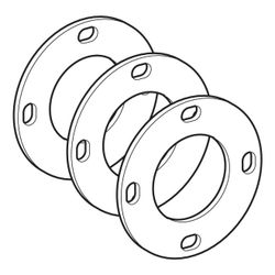 Geberit Distanzscheibe Außendurchmesser 55/30x2,5mm... GEBERIT-240887001 4025416281399 (Abb. 1)