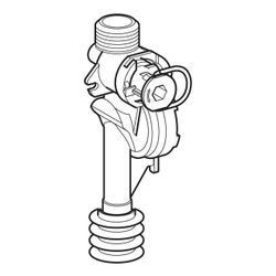 Geberit Wasserteil für Urinalsteuerung... GEBERIT-240035001 4025416836865 (Abb. 1)