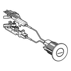 Geberit Drücker für WC-Steuerung mit Kabelzug, Kunststoff glanzverchromt, 242508211... GEBERIT-242508211 4025416106494 (Abb. 1)